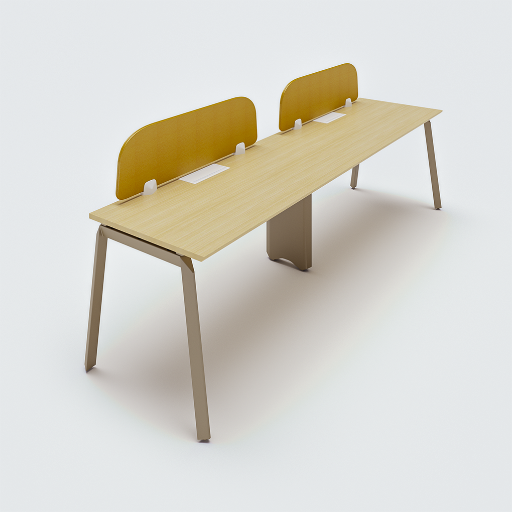 Tavolinë pune me një anë për 2 persona