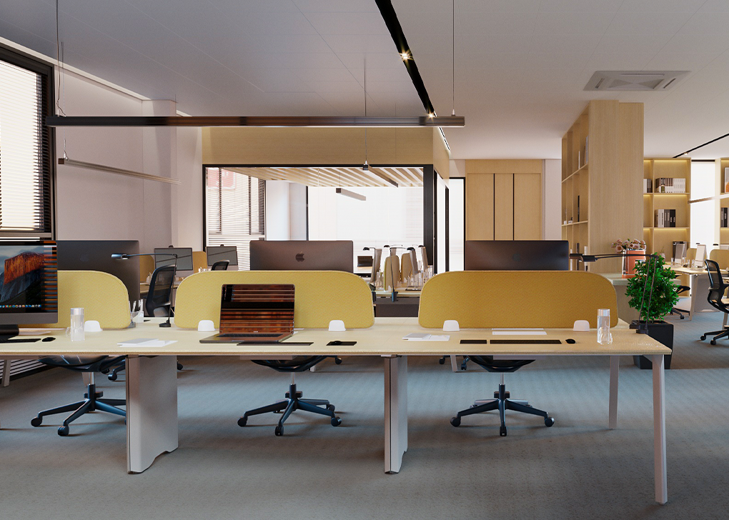 Face to face workstation for 4 people