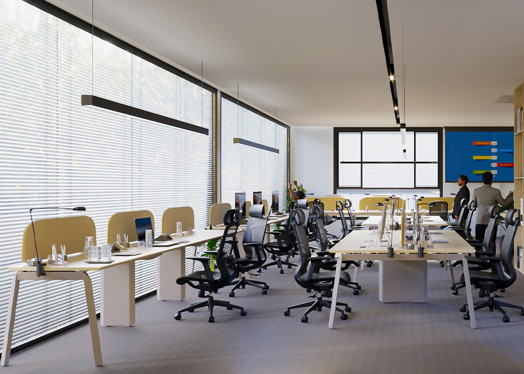 Face to face workstation for 4 people