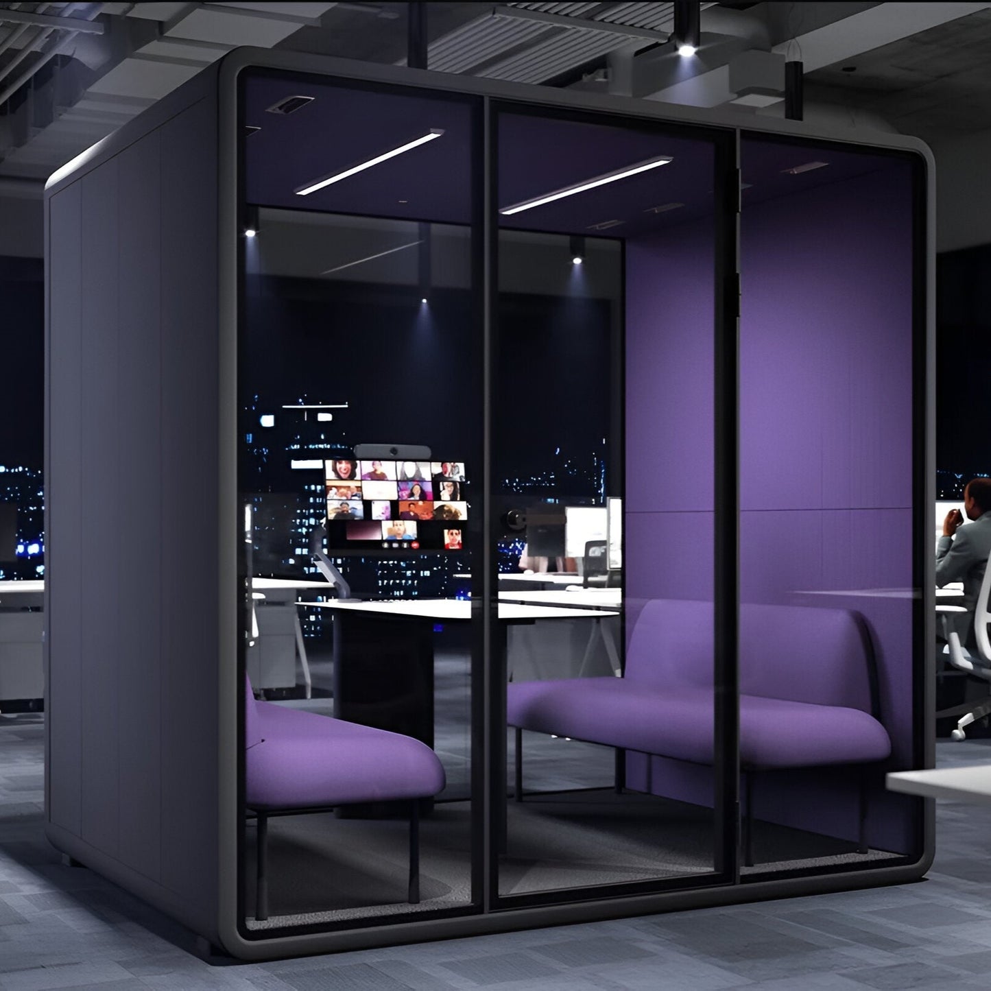 Kabinë akustike masa L për 4 persona