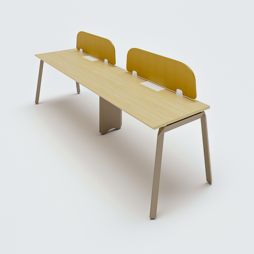 Single side workstation for 2 people
