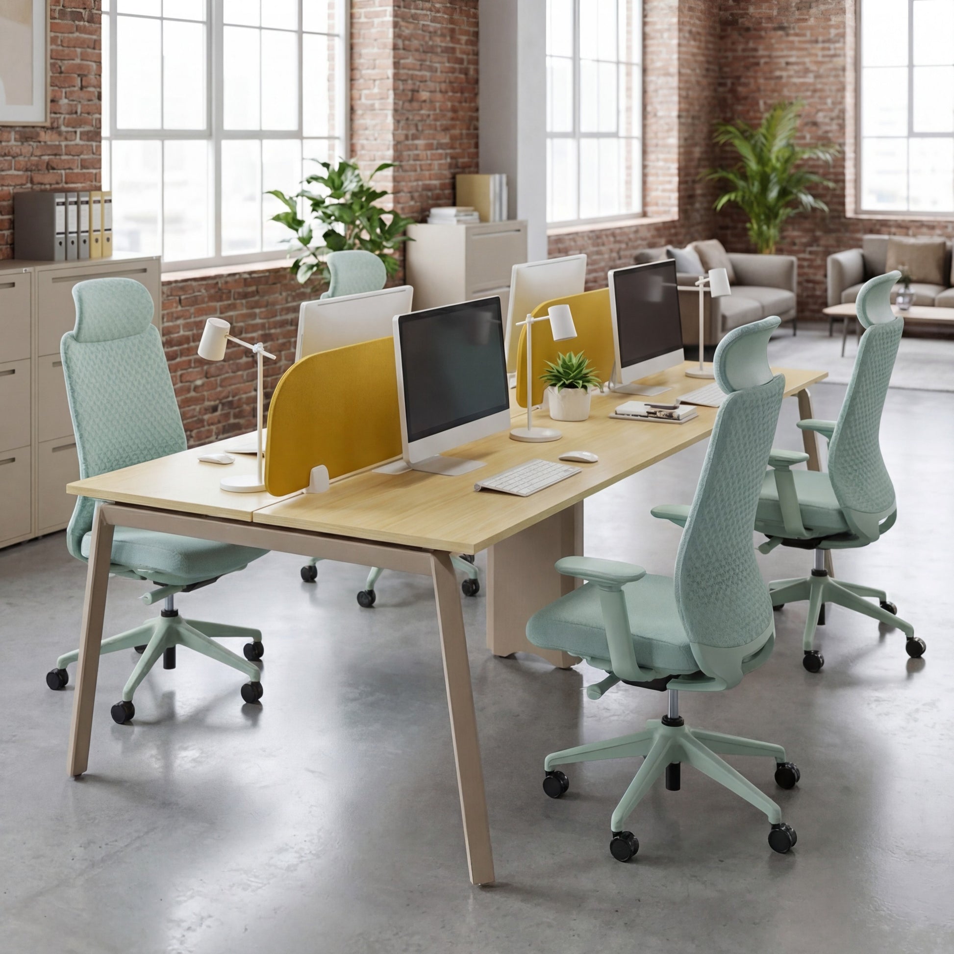 Double sided workstation for 4 people - Bellucci & Ross